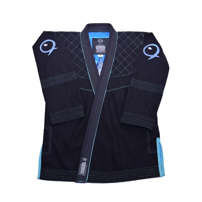 Black Blue Big Teeth BJJ Gi