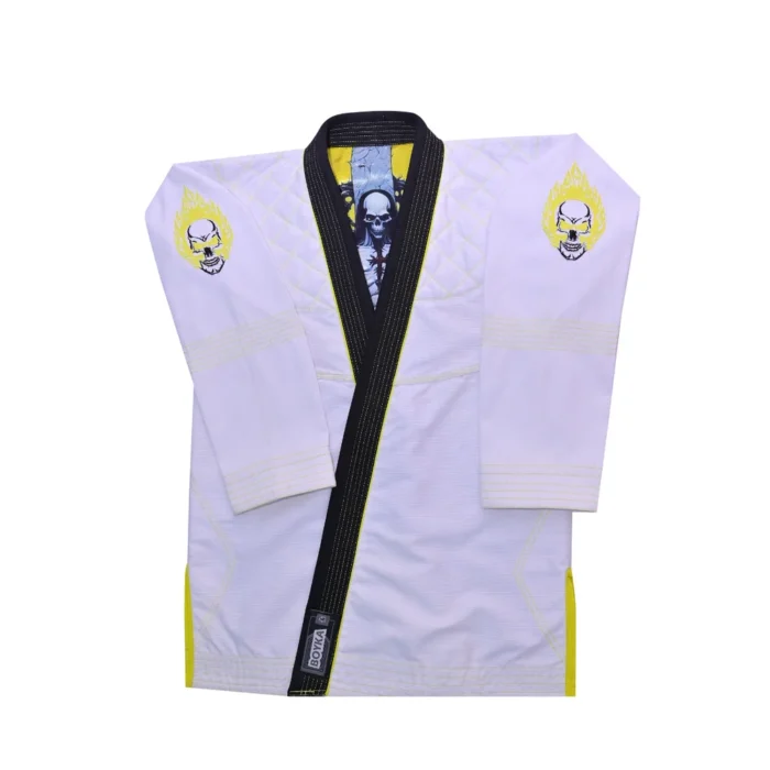 Jesus White Yellow 11 BJJ Gi