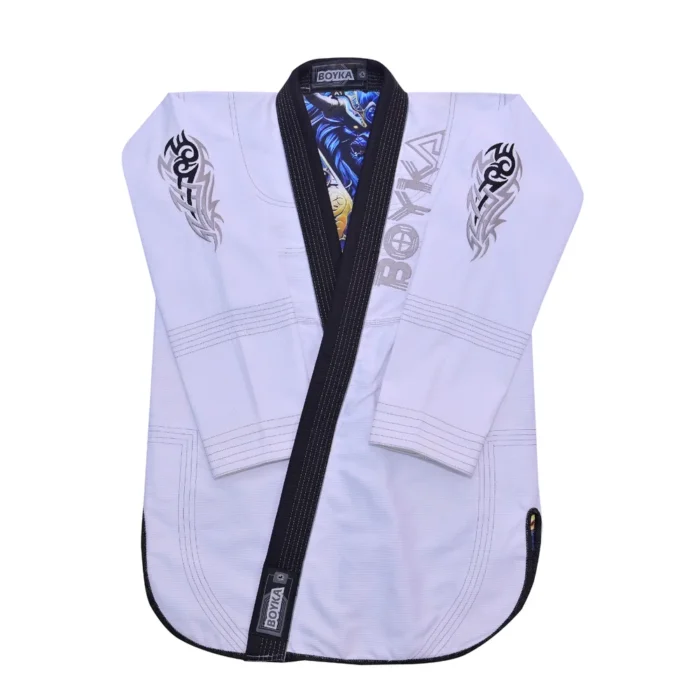 Samurai White Blue BJJ Gi