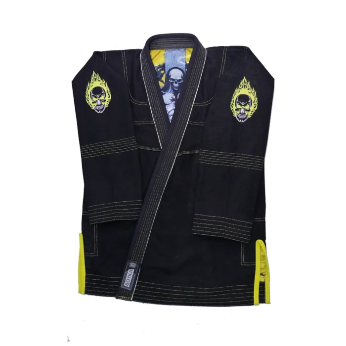 Jesus Black White Yellow BJJ Gi