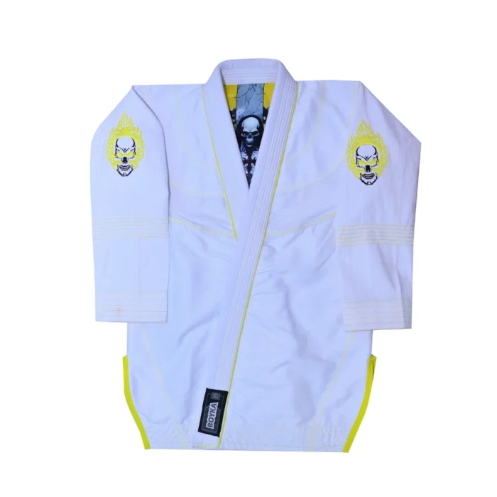 Jesus White Yellow 24 BJJ Gi