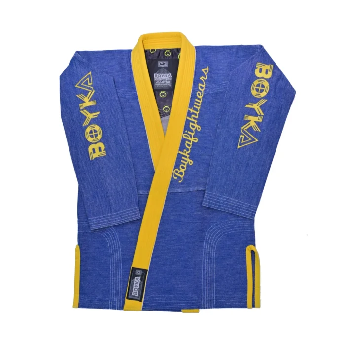 Blue Yellow Denim BJJ Gi
