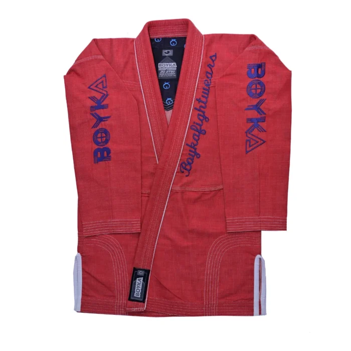Red Blue Denim BJJ Gi