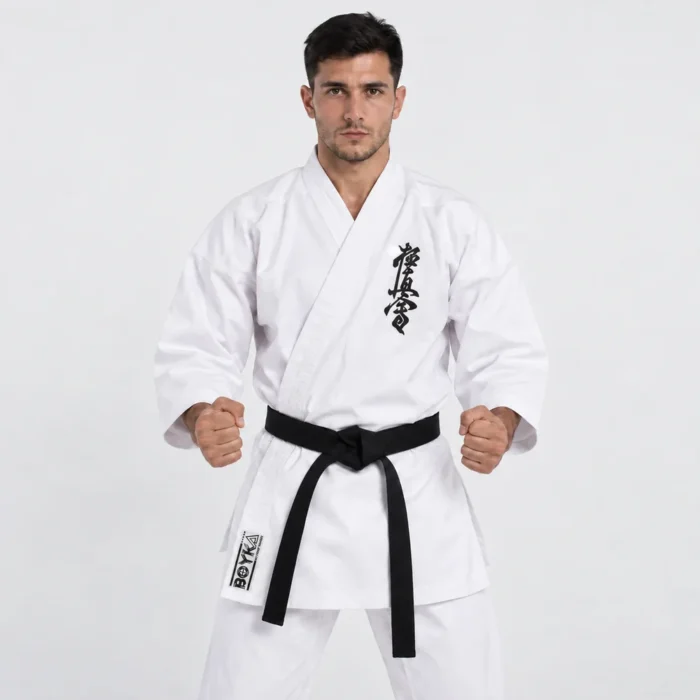 Kyokushin Karate Gi – White (Black Logo)
