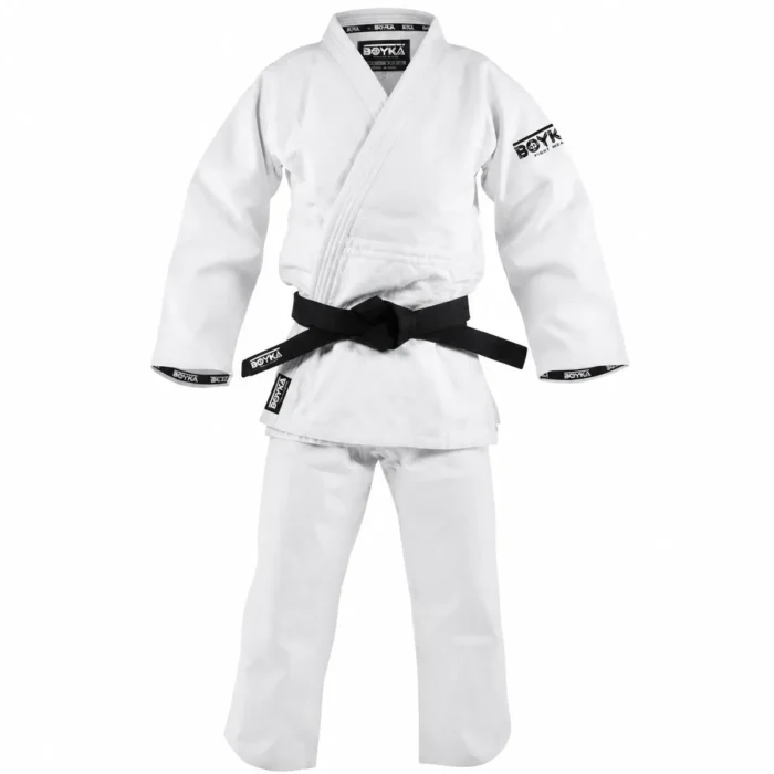 Boyka White Judo Gi with Branded Collar and Cuffs