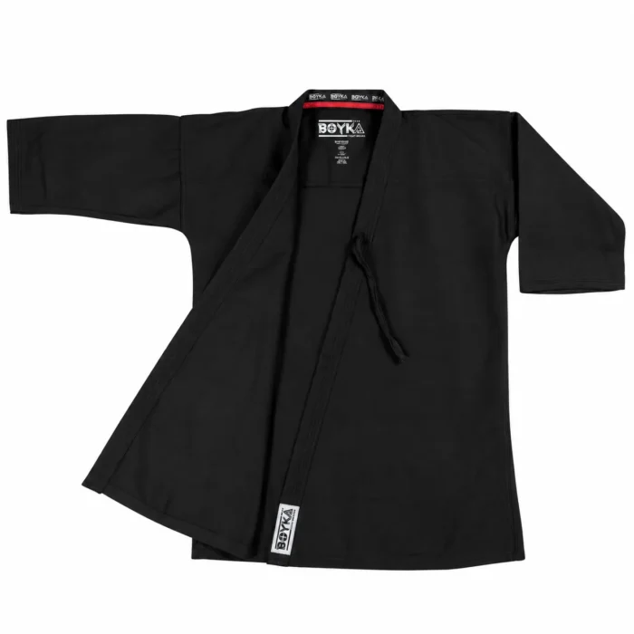 Boyka Black Kendo Jacket with Red Inner Collar
