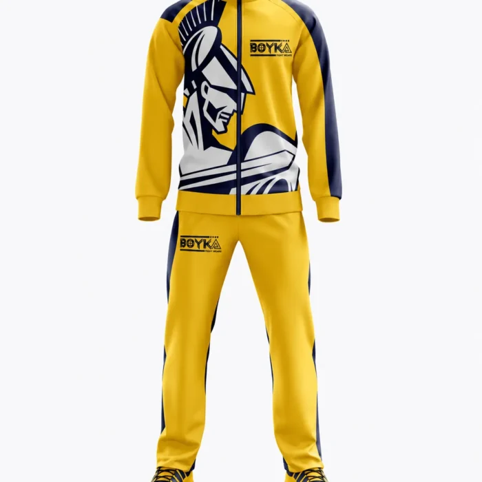 Graphic Yellow & Navy Tracksuit