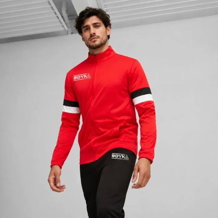 Half-Zip Training Tracksuit – Red
