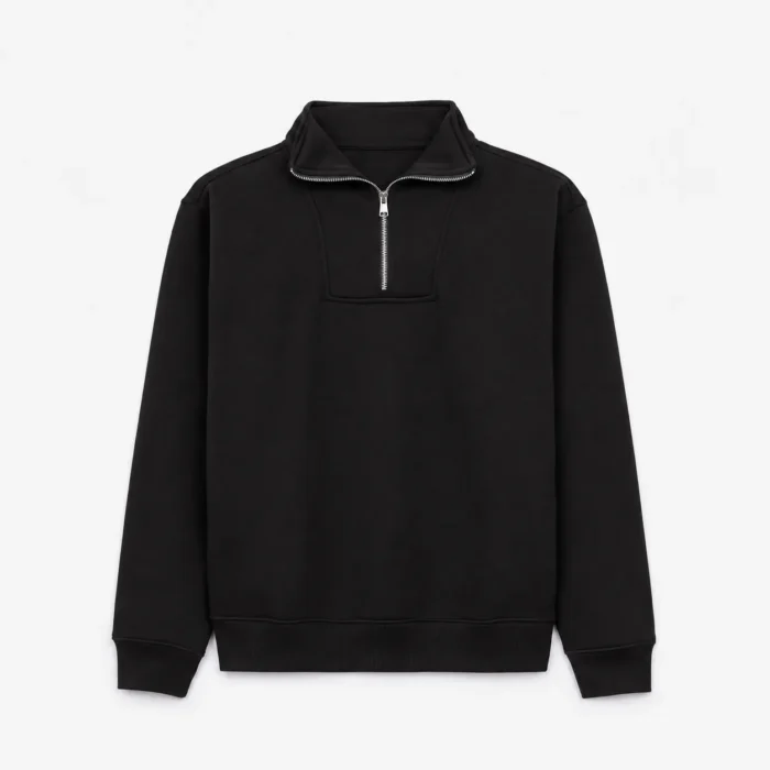 Quarter-Zip Sweatshirt – Black