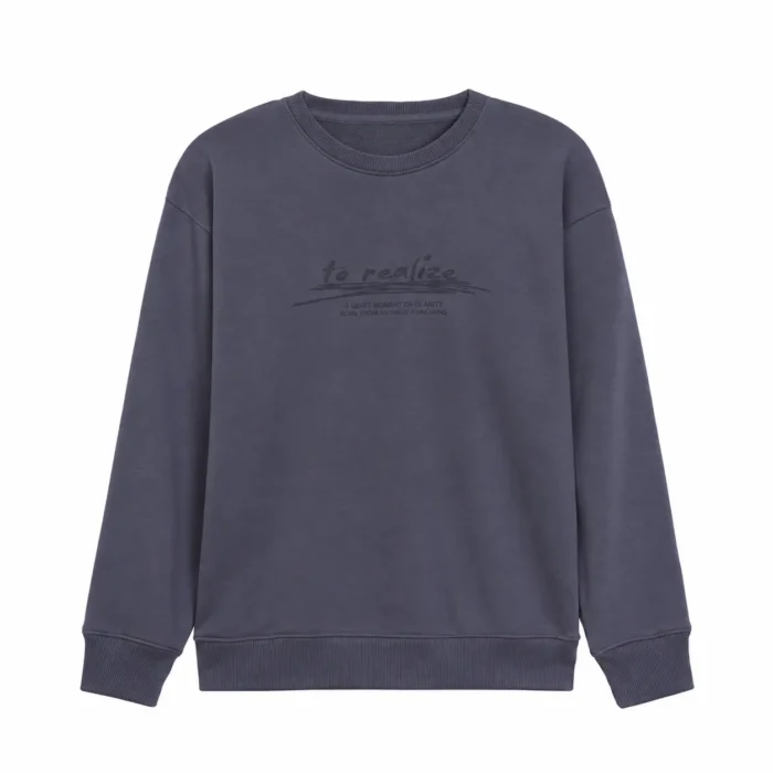 Graphic Crewneck Sweatshirt – Charcoal