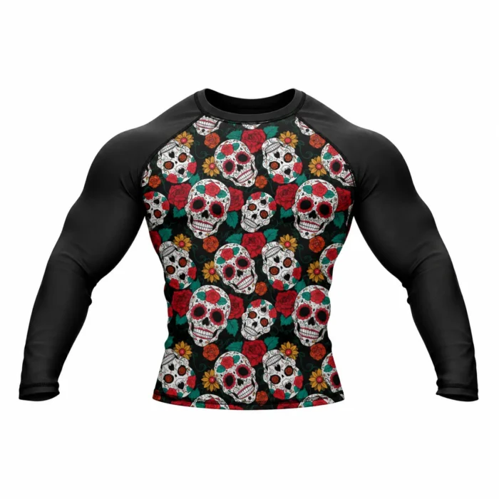 Floral Skull Mosaic Rashguard