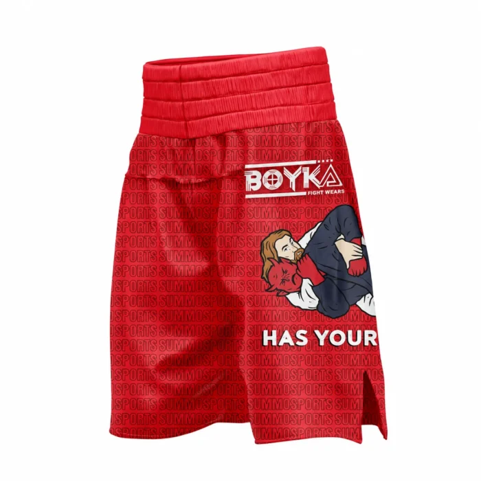 Red Cloud Boxing Shorts – Black & Red