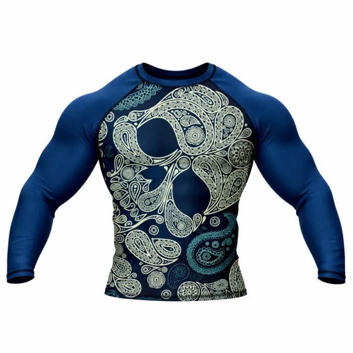 Paisley Skull Pattern Rashguard