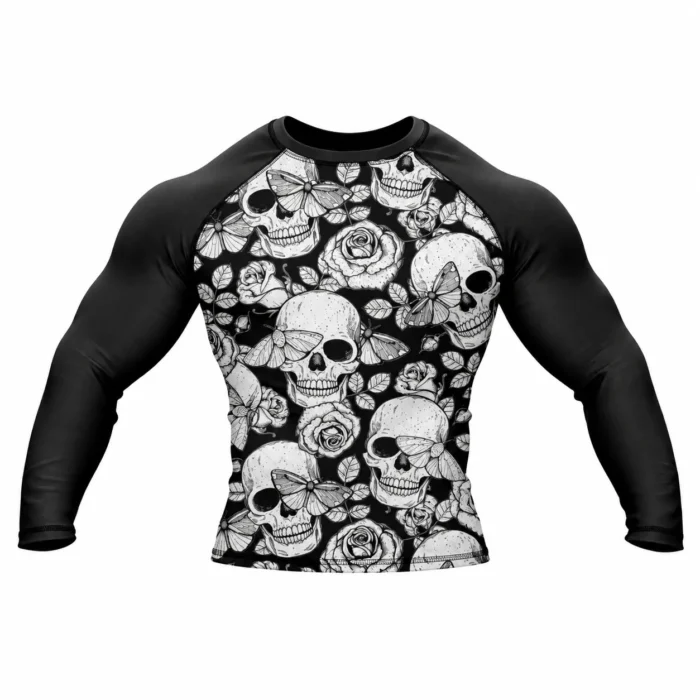 Skull Garden Monochrome Rashguard