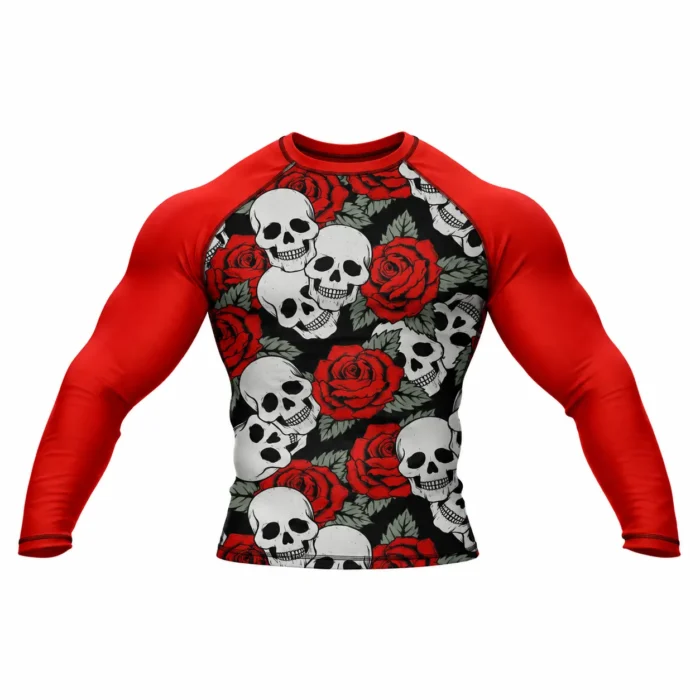 Skull Rose Combat Rashguard