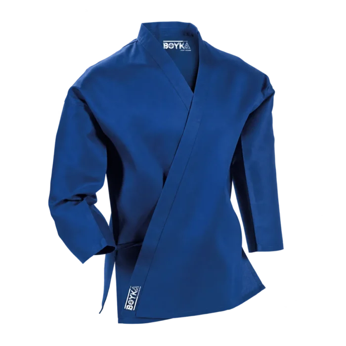 Plain Blue Medium Weight Karate Uniform